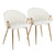 White / Faux Leather / 2 Pieces