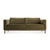Guide 82" Sofa, Moss Velvet / Walnut
