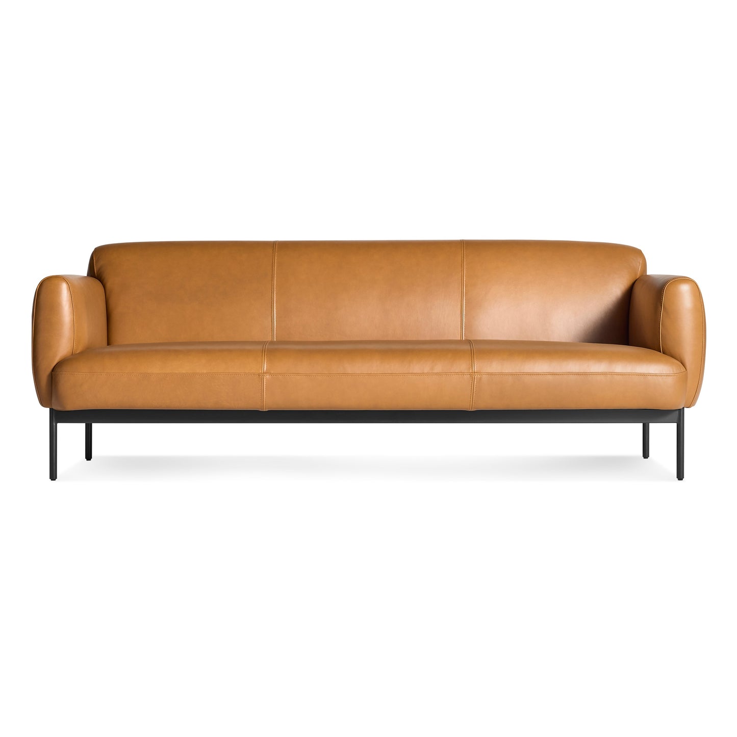 Puff Puff 87" Sofa – Modern Firm Sofa in Canyon Leather by Blu Dot