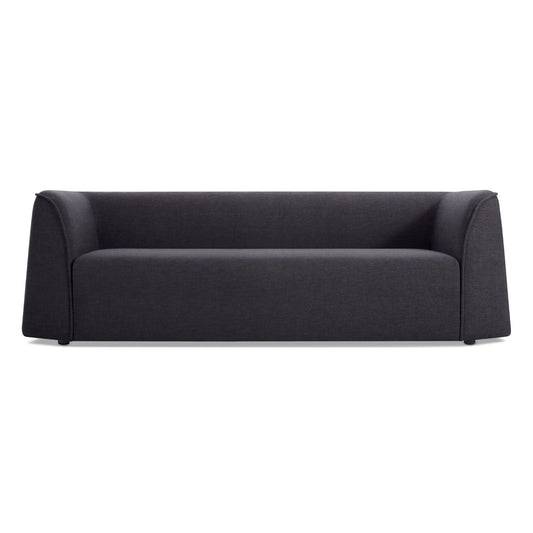The Thataway 88" Sofa in Tofte Navy features a boxy, minimalist design with a low backrest and wide armrests, shown against a plain white background.